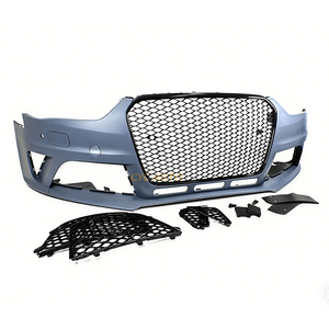 Pare-chocs avant de voiture de style Offre Spéciale avec grille en maille noire B8.5 B85 RS4 kit carrosserie pour <span class=keywords><strong>Audi</strong></span> A4 <span class=keywords><strong>S4</strong></span> 8K 2013 <span class=keywords><strong>2014</strong></span> 2015 - Product Image 2