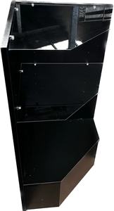 Elegante <span class=keywords><strong>Vitrina</strong></span> <span class=keywords><strong>Esquinera</strong></span> Pentagonal Blanca con Estantes de Vidrio - Product Image 6