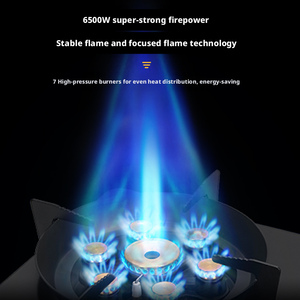 Réchaud à <span class=keywords><strong>gaz</strong></span> butane portable intégré à sept brûleurs haute puissance 6500W pour <span class=keywords><strong>camping</strong></span> en extérieur - Vente en gros - Product Image 5