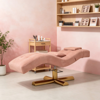 Lit de spa moderne en métal avec dossier réglable, confort ultime, mobilier de relaxation pour l'extérieur, atelier, hôtel, table de massage
