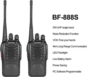 Baofeng Factory BF-888S Original Manufacturer Woki Toki With Earphone Baofeng 888s Handheld Walkie Talkie Uhf Radio