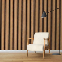 Design moderne Filz Murals Diffuseur Carreaux muraux Akustik Home Fourrure Décoration Éclairage Acoustique Vente en gros Panneau mural sonore en bois