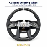 Volant en fibre de carbone véritable personnalisé CCExcellent pour Toyota Tundra / Tacoma 2024-2026