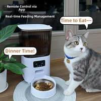 Distributeur automatique de nourriture pour animaux de compagnie intelligent 6L avec caméra, contrôle à distance par application WiFi, double sortie, distribution uniforme pour chats et chiens
