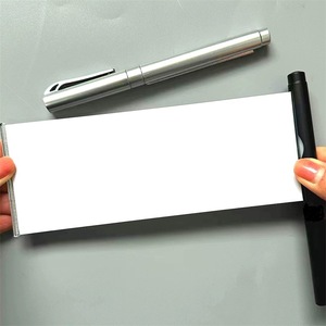 Op maat bedrukte rollerball plastic blanco balpen, nep-promotie idee, bannerpen met papier - Product Image 2