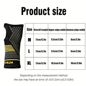 Aritaum – manchon de compression en cuivre pour le poignet, protection respirante de la paume pour le sport en plein air, pour adultes - Product Image 5