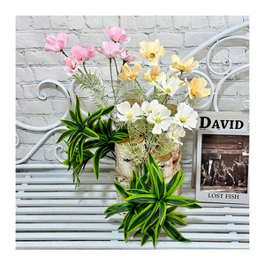 Arrangement floral artificiel Queyiyi, fleurs en soie multi-têtes, style persan, décoration intérieure, accessoires de mariage, aspect réaliste - Product Image 5
