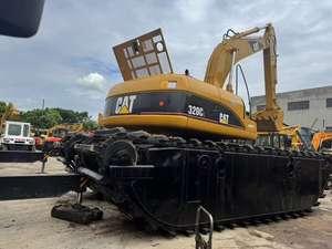 Excavatrice hydraulique 320CL d'occasion à vendre, à long bras, avec fonctions flottantes et amphibies - Product Image 2