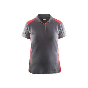 BLAKLADER - 339010509456XS Polo Mujer Gris/Rojo-EAN 7330509515761 CAMISETAS Y POLOS DE TRABAJO - Product Image 1