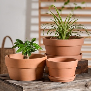Commercio all'ingrosso ceramica Terracotta vasi di piante con foro di drenaggio succulenta <span class=keywords><strong>e</strong></span> <span class=keywords><strong>Cactus</strong></span> ceramica per il giardino di casa - Product Image 3