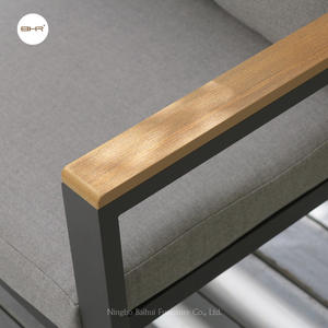 BHR Ensemble <span class=keywords><strong>de</strong></span> canapés polyvalents en aluminium pour <span class=keywords><strong>petit</strong></span> <span class=keywords><strong>jardin</strong></span>, balcon, cour, économie d'espace, combinaison <span class=keywords><strong>de</strong></span> meubles multi-usages - Product Image 4