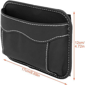Organisateur de voiture en PU, adhésif, pour console centrale et côté siège, <span class=keywords><strong>sac</strong></span> de rangement multifonctionnel pour téléphone portable - Product Image 2
