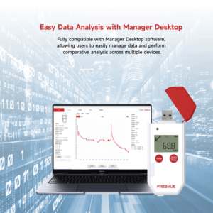 Caméra thermique USB FRESVUE <span class=keywords><strong>avec</strong></span> indice de protection IP65 pour vérifier l'intégrité de la chaîne du froid lors des expéditions d'exportation (OEM/ODM disponible) - Product Image 2