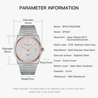Nouvelle montre automatique de sport de luxe pour homme 41MM Or rose Acier inoxydable Cadran à aiguilles Mécanique Étanche