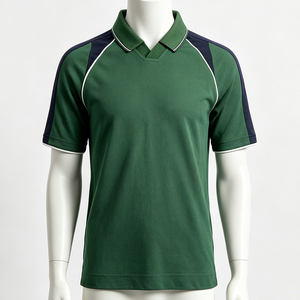 Chemises polo en coton de haute qualité, respirantes, à séchage rapide, avec logo personnalisé, manches courtes, coupe classique, pour femmes et hommes, OEM, couleur noire - Product Image 3