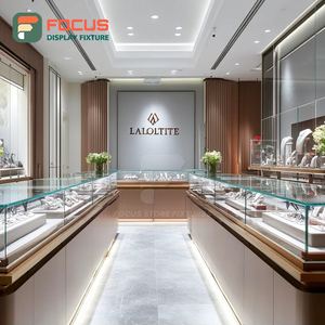 Minimalist Duty Free Jewelry Display Counter Metal Frame Jewelry Shop Display Counter - Product Image 2