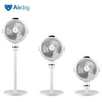 Ventilador de Pedestal con Circulación de Aire, Altura Ajustable y Función de Iones Negativos