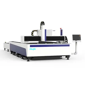 1530E Machine de découpe laser à grande vitesse pour porte métallique en tube de tôle en fibre de carbone CNC Ruijie bon marché avec table d'échange pour l'aluminium