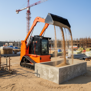 HAIJU Tracked Skid Steer <strong>Loader</strong> TS65 Capacity 1000kg with Xinchai 55KW Track <strong>Model</strong> 300X52.5 Closed Cabin Attachment Cheap Price - Product Image 4