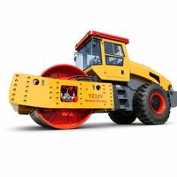 Compacteur routier vibrant à tambour unique de 32 tonnes, 260 kW, force de compression de 680 kN, pompe à roulement, pour la compactation d'asphalte, de sol et de base dans les routes municipales