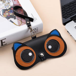 Mignon dessin animé Portable <span class=keywords><strong>lunettes</strong></span> de soleil sac de rangement enfants myopie <span class=keywords><strong>lunettes</strong></span> housse de protection étui suspendu pour étudiants - Product Image 6