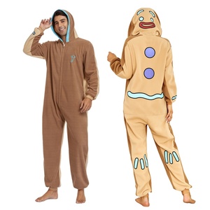 Spedizione Gratuita: <span class=keywords><strong>Pigiama</strong></span> Natalizio da Donna a Forma di Omino di Pan di Zenzero, Abbigliamento da Notte Trendy <span class=keywords><strong>in</strong></span> <span class=keywords><strong>Pile</strong></span> - Product Image 4