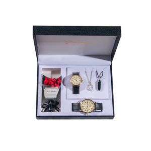 Couple Watch Set With Necklaces Gift <b>Box</b> Valentine'S Day Birthday <b>Present</b> <b>For</b> Girlfriend - Product Image 4