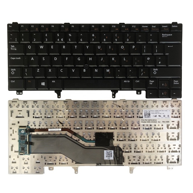 New Original for Dell Latitude E6420 E6440 E5420 E6220 E6230 E6320 E6330 E6430 Keyboard UK Layout Black 0HPK41 With Pointing KB