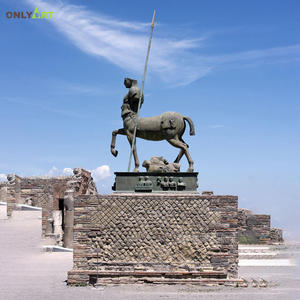 Statua di centaur greco nudo con statua di angelo alato per hotel e decorazioni d'arte - Product Image 5