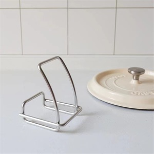 Thickened 304 Stainless Steel Standing Type Modern Pot Lid <b>Rack</b> for Casserole and Cutting Board - Product Image 1