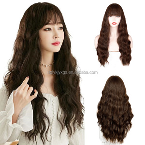 Peluca Rizada Ondulada de 26 Pulgadas con Flequillo, Estilo Princesa, para Cosplay, Uso Diario, <span class=keywords><strong>Carnaval</strong></span> y Fiestas Temáticas - Product Image 3