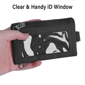 Wholesale RFID Blocking Small <strong>Wallet</strong> with Id Transparent Window Waterproof <strong>Travel</strong> <strong>Wallet</strong> for Men <strong>Women</strong> - Product Image 5