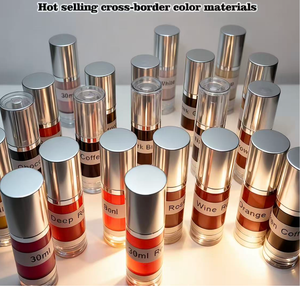 Pigmento de Maquillaje Permanente en Botella de Vacío de 30 ml - 22 Colores (<span class=keywords><strong>6</strong></span> Correctores) para Cejas, Labios y Delineador de Ojos - Uso con Máquina y Manual - Product Image 1