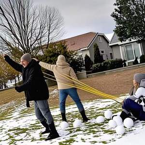 Lanceur de ballons d'<span class=keywords><strong>eau</strong></span> de 457 mètres pour jeu 3 personnes, bombes aquatiques et boules de neige, jouet lanceur de balles pour adultes, idéal pour les fêtes en plein air - Product Image 5