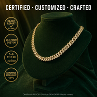 Collier unisexe Hip Hop en laiton européen et américain, avec chaîne en bambou et boucle entièrement serties de zircons, pour un style quotidien cool