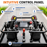 Mini-chargeuse compacte sur chenilles V1000, charge maximale 650 kg, levage vertical, compatibilité multi-attaches