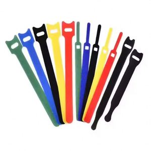 Attaches de câbles Velcro en T de haute qualité pour la vente en gros, personnalisables, réutilisables, 100 % Velcro, en nylon, à boucles auto-agrippantes en forme de C - Product Image 3