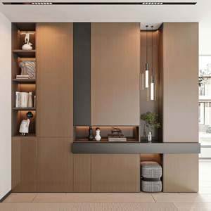 Shoe Cabinet with <b>Sliding</b> Door Environmental protection Materials Solid Wood Material Customized Size Living Room Furniture - Product Image 1