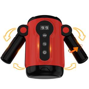 自動ストロークステップレススピードハンドルペニスストローク振動振動式電気男性用オナニー搾乳機 - Product Image 1