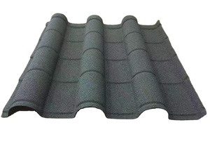 Hoja de techo de acero recubierta de piedra de color de alta calidad tejas de <span class=keywords><strong>pizarra</strong></span> resistentes al calor impermeables para techo liso de hotel - Product Image 2
