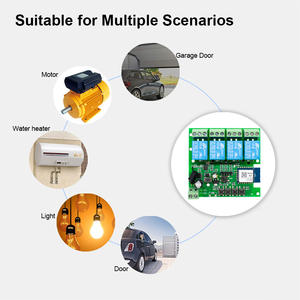 Tuya Wifi 4CH động cơ chuyển đổi mô-đun AC DC 7-32V 4 kênh RF Receiver 10A relay cuộc sống thông minh điều khiển không dây - Product Image 3