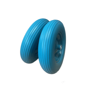 4.00-8 haute qualité moins cher anti-crevaison Wagon brouette chariot plat gratuit PU mousse <span class=keywords><strong>roue</strong></span> - Product Image 6