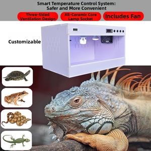 Terrario inteligente con control de temperatura para reptiles, con calefacción integrada, ventilación y PVC impermeable para lagartos y serpientes. - Product Image 2