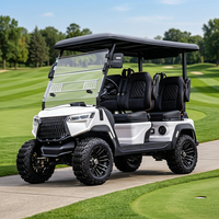 Carrito de Golf Espacioso, Fácil de Controlar, Estable en el Césped, Carro de Golf Confiable para Clubes de Golf y Resorts, para Carreteras No Públicas, con Certificación DOT y CE
