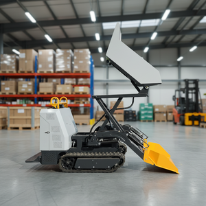 Oferta Económica con Envío Gratis: Mini Dumper de Orugas Multiescena con Sistema Hidráulico Manual, Certificación EPA CE EUR5, para Trabajos de Paisajismo - Product Image 1