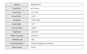 10.1 inç ahududu Pi dokunmatik ekran taşınabilir ahududu Pi kapasitif programlama bilgisayar ikincil ekran entegre - Product Image 6