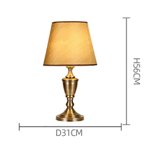 Lampu Meja Modern Klasik Putih E27 dengan Kap Lampu Kain, Lampu Meja Bertenaga Baterai, Lampu Meja Logam Emas untuk Ruang Tamu, Lampu Malam untuk Hotel dan Rumah - Product Image 2