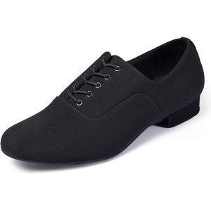 Chaussures de danse latine pour hommes Dynadans, dessus en cuir véritable, talon plat, respirantes, style Oxford - Product Image 4