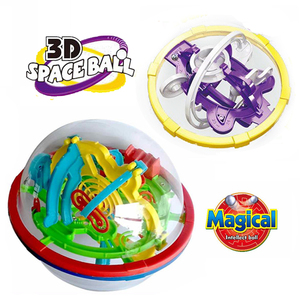 Changxi Trade $1 articles Promotion Intellect <span class=keywords><strong>3D</strong></span> Labyrinthe Boule Logique Labyrinthe <span class=keywords><strong>Globe</strong></span> Difficile Barrières <span class=keywords><strong>Puzzle</strong></span> Casse-tête Jouet - Product Image 1