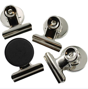 Clips aimantés pour réfrigérateur en acier inoxydable pour cuisine, aimants de réfrigérateur à prix abordable, pince magnétique - Product Image 1
